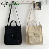 Cyflymder Corduroy Bag For Women Shopper Designer Handbag Autumn And Winter Girls Student Bookbag